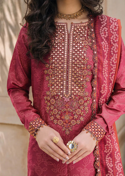 IZKN-12 - Readymade - Bandhani Chiffon Collection by Iznik 2025 - Memsaab Online