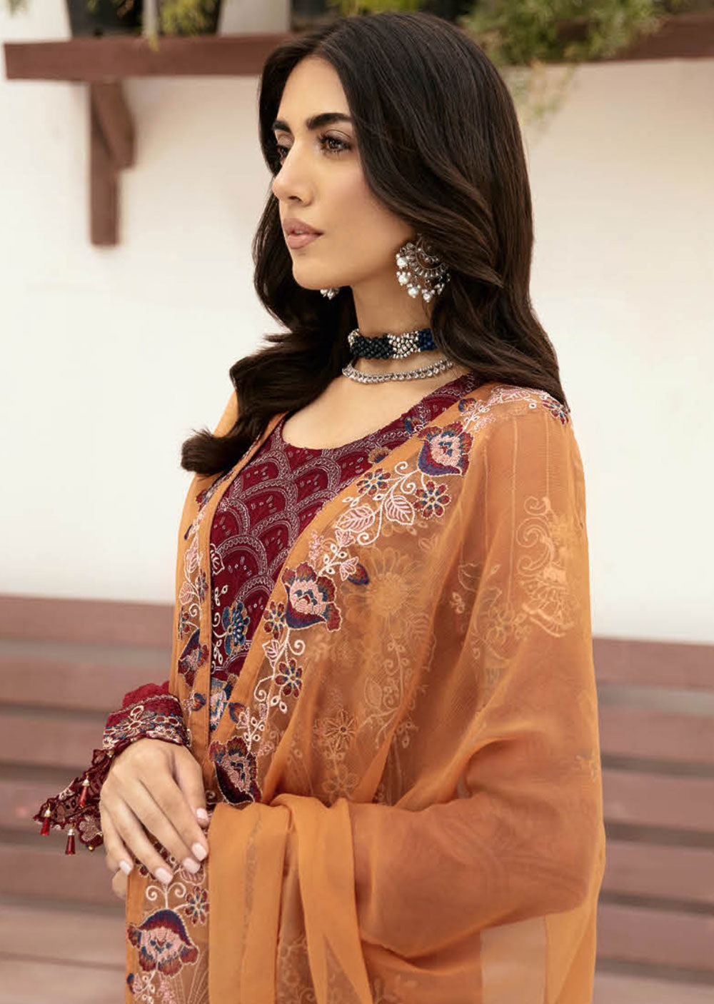 F-2612-R - Readymade - Ramsha Chiffon Collection Vol 26 2024 - Memsaab Online