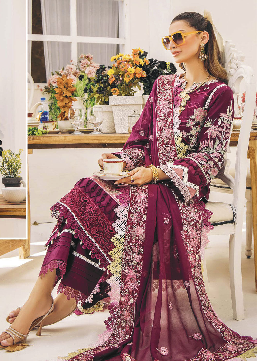 EA-EE-5512 - Unstitched - Eshaisha Eid Edit Lawn Collection 2024 - Memsaab Online