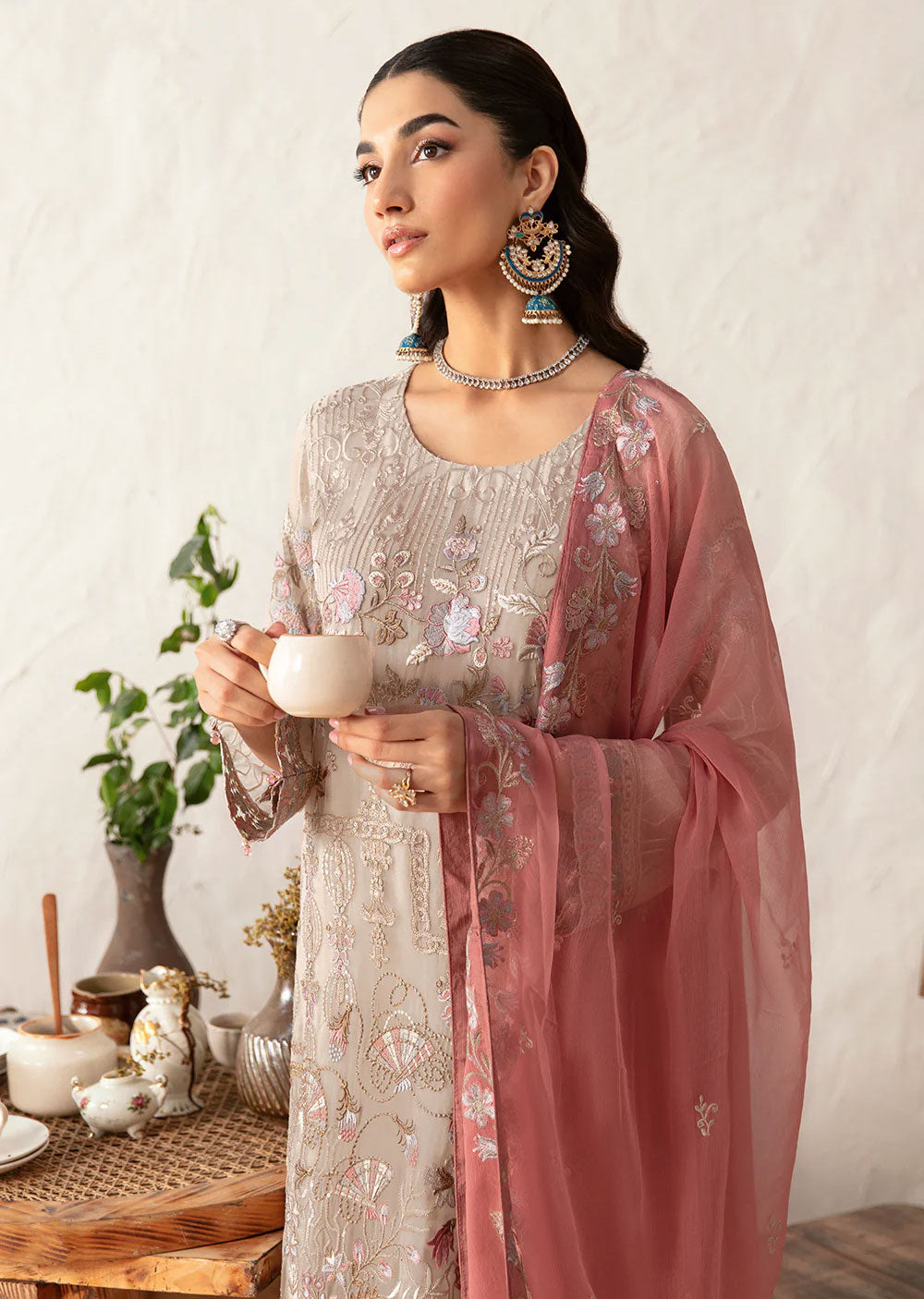 D-1212 - Unstitched - Rangoon by Ramsha Chiffon Collection Vol 12 2024 - Memsaab Online