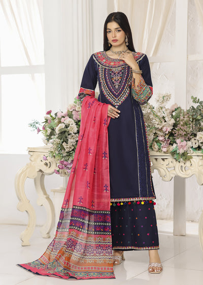 ATR-1157- Readymade Sehrish B Lux Cotton - Memsaab Online