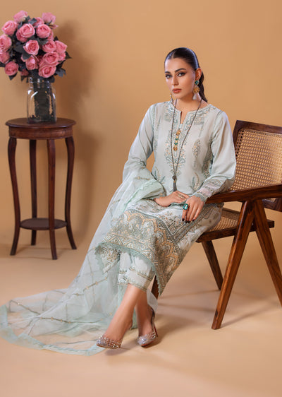 HSS-239 - Readymade Heeras linen Suit - Memsaab Online