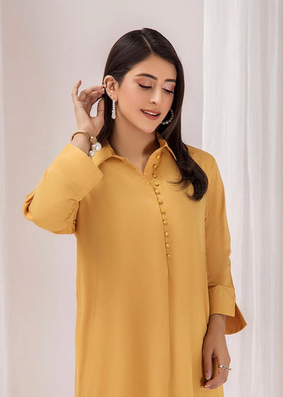 F-139 - Yellow - Readymade - Khuda Baksh Ouftit - Memsaab Online