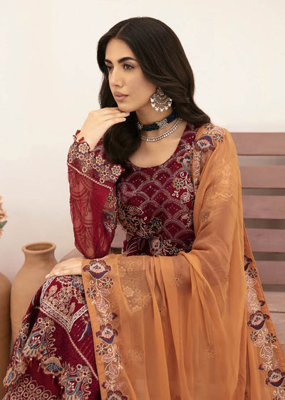 F-2612-R - Readymade - Ramsha Chiffon Collection Vol 26 2024 - Memsaab Online