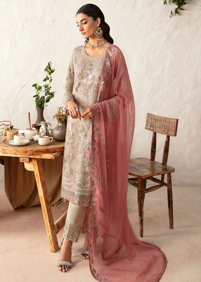 D-1212-R - Readymade - Rangoon by Ramsha Chiffon Collection Vol 12 2024 - Memsaab Online