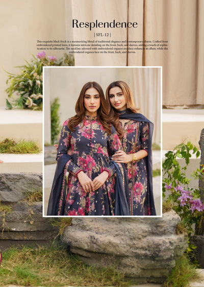 SFL-12 - Unstitched - Festive Lawn Collection by Iznik 2024 - Memsaab Online