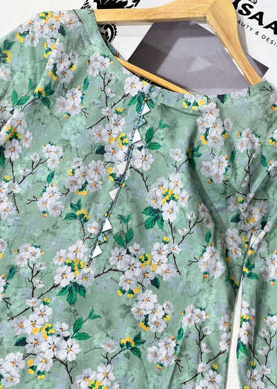 RGZ1302 Readymade Floral Printed Lawn Suit - Memsaab Online