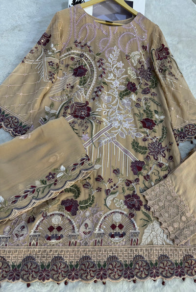 D-9992 - Readymade - Ramsha Chiffon Outfit - Memsaab Online