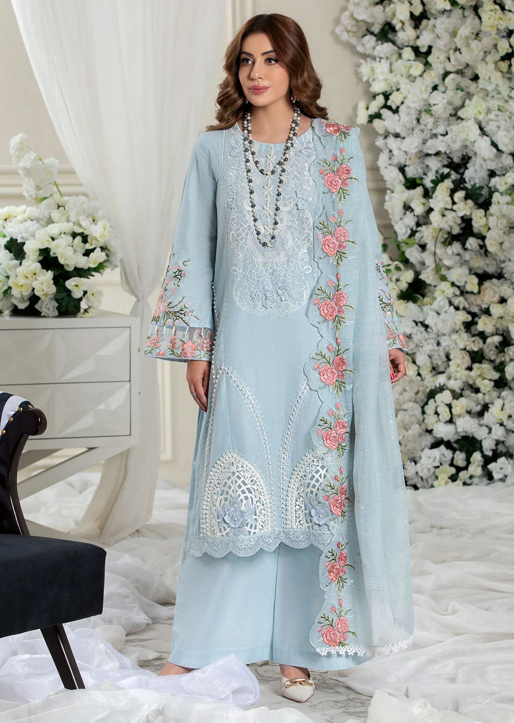 HSS-139 - Readymade Luxury Sky 3D Suit - Memsaab Online