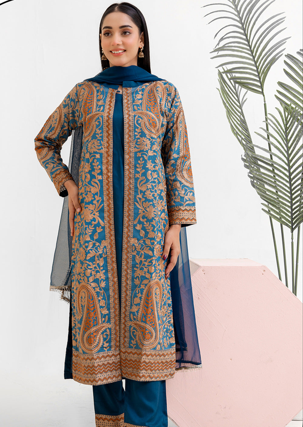 RGZ7106 - Rangz Glamour Gown Outfit - Memsaab Online