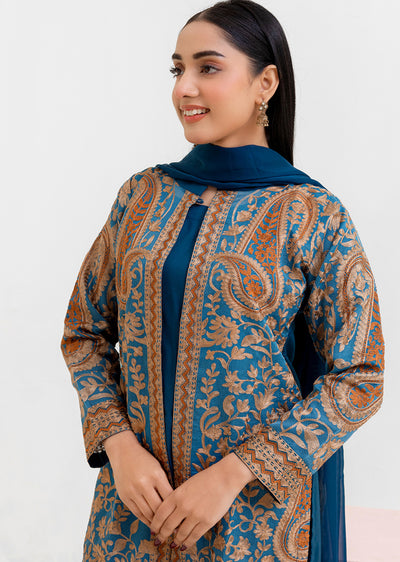 RGZ7106 - Rangz Glamour Gown Outfit - Memsaab Online