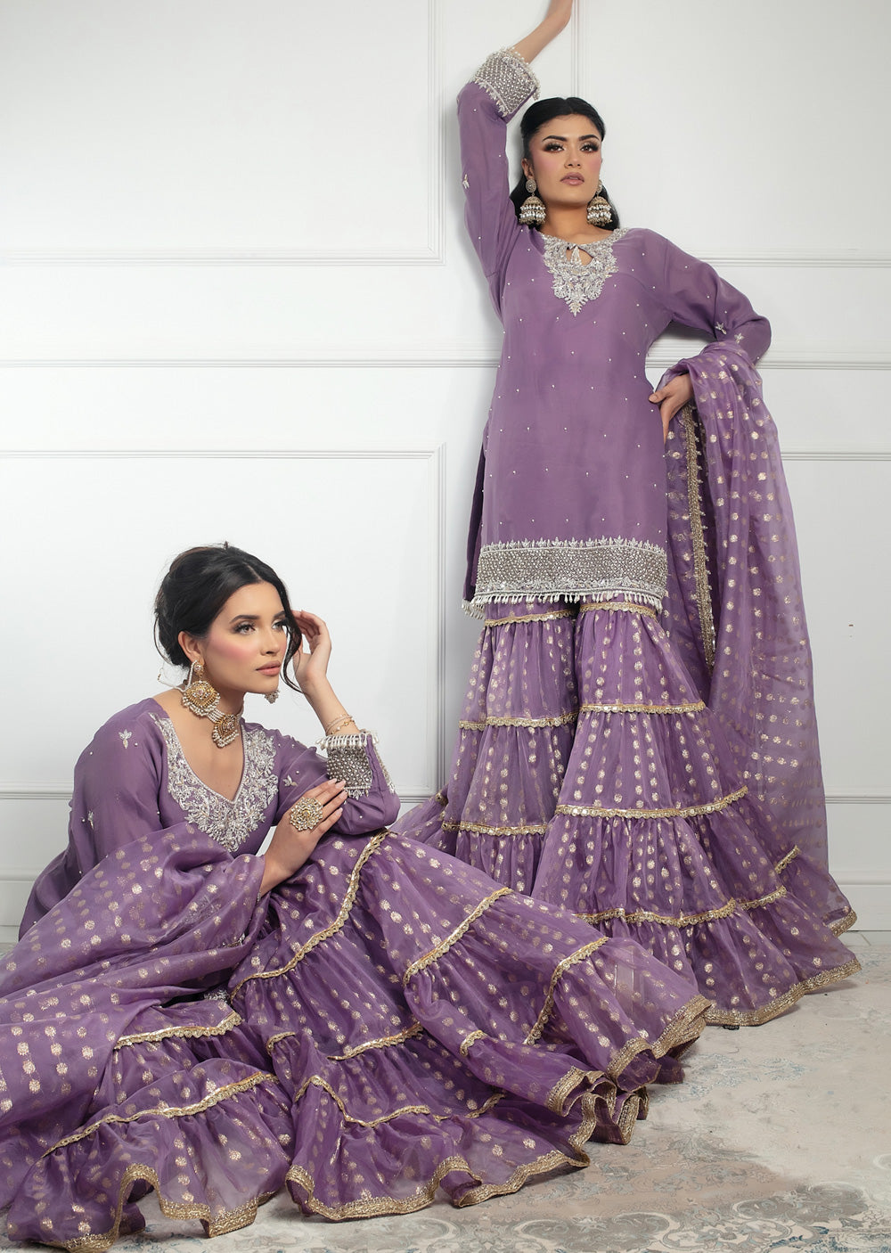 SRB1317 A - Falsa - Lilac- Sehrish.B Designer - Memsaab Online