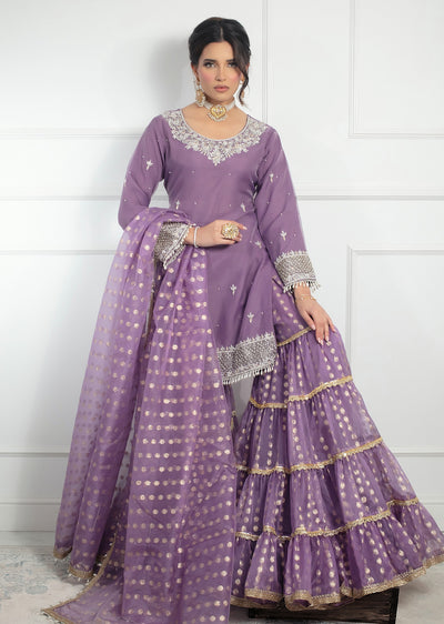 SRB1317 B - Falsa - Lilac- Sehrish.B Designer - Memsaab Online