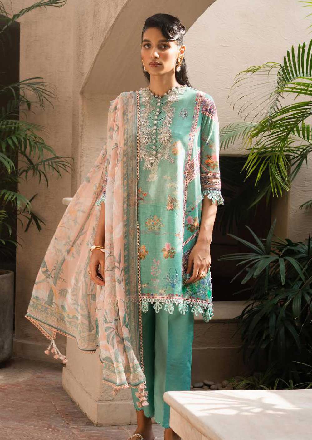 MUZN-13-A - Unstitched - Muzlin Collection Vol 2 by Sana Safinaz 2023 - Memsaab Online