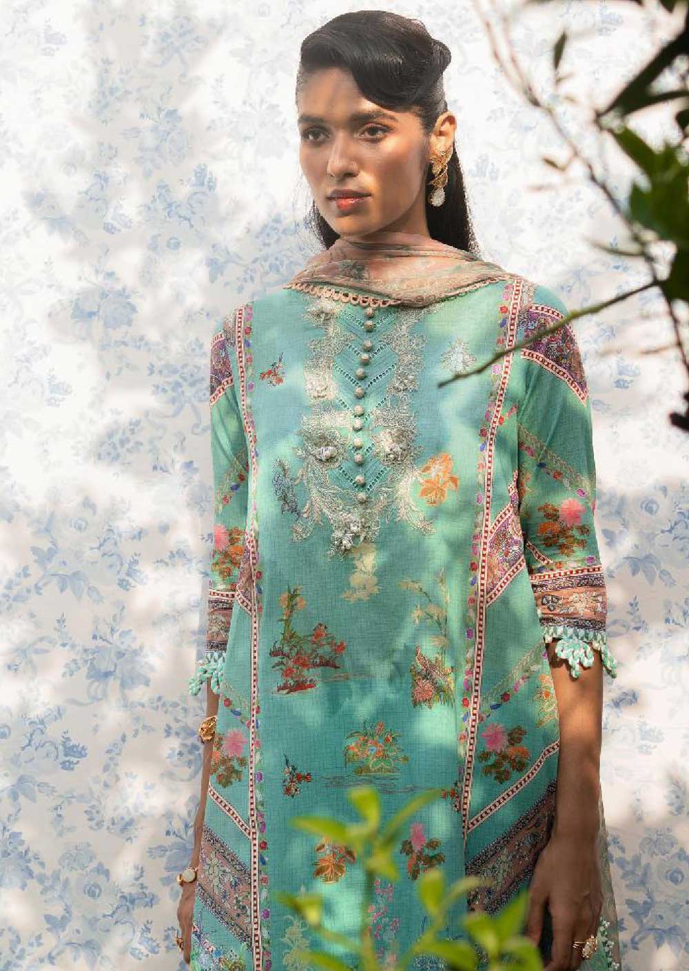 MUZN-13-A - Unstitched - Muzlin Collection Vol 2 by Sana Safinaz 2023 - Memsaab Online