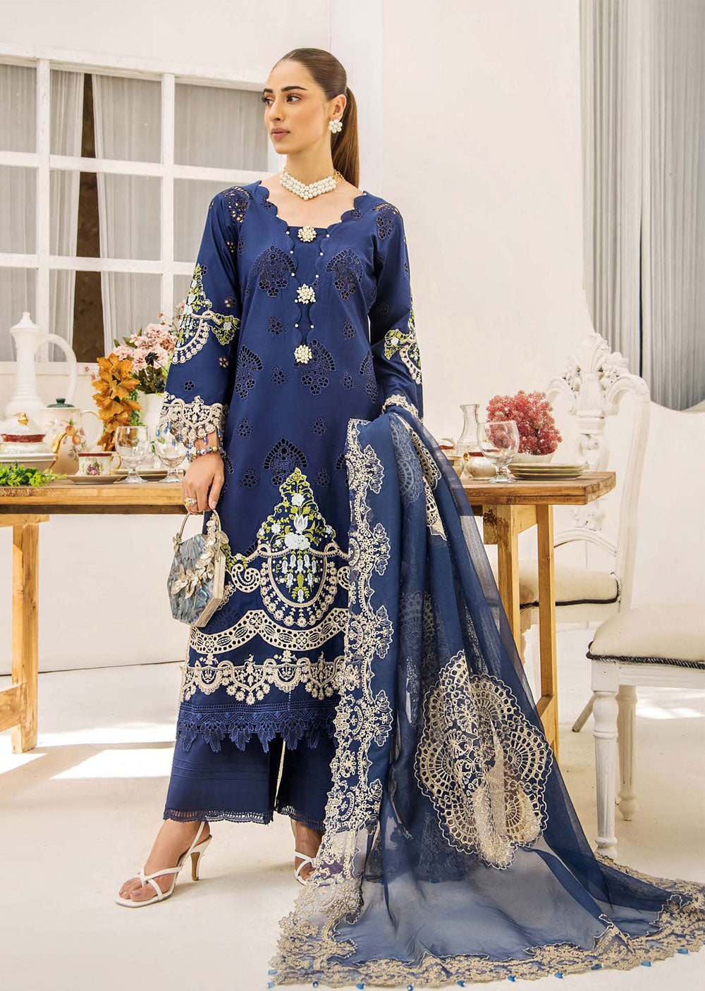 EA-EE-5513 - Unstitched - Eshaisha Eid Edit Lawn Collection 2024 - Memsaab Online