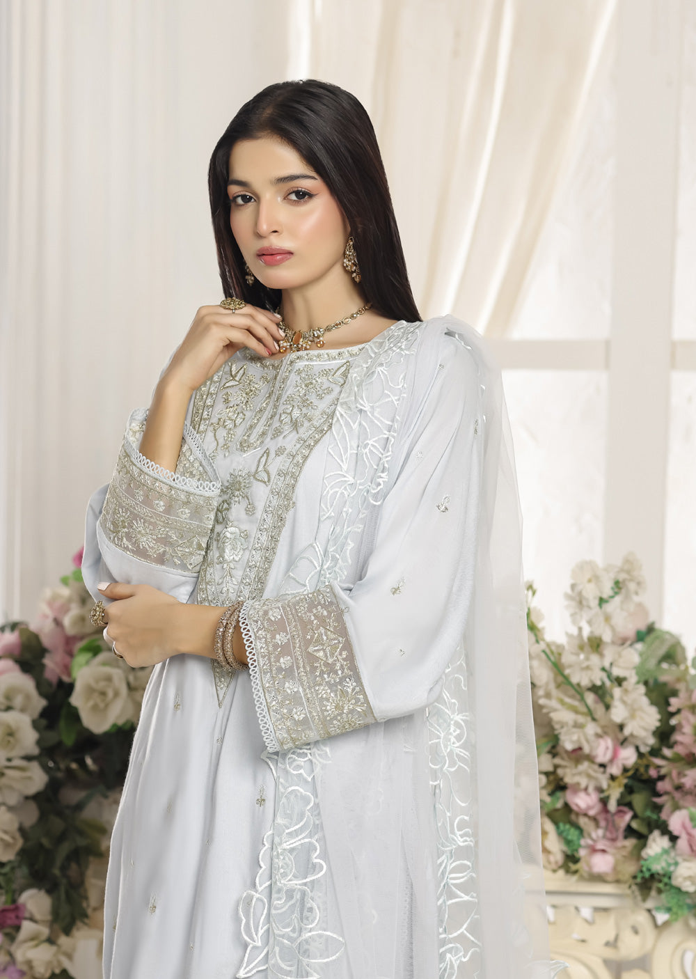 ATR-1167- Readymade Sehrish B Lux Cotton - Memsaab Online