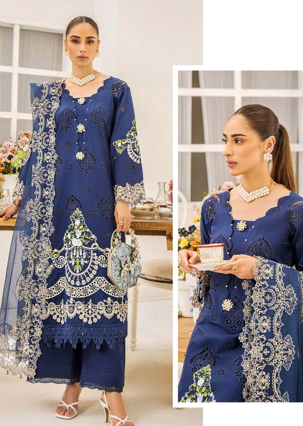 EA-EE-5513 - Unstitched - Eshaisha Eid Edit Lawn Collection 2024 - Memsaab Online