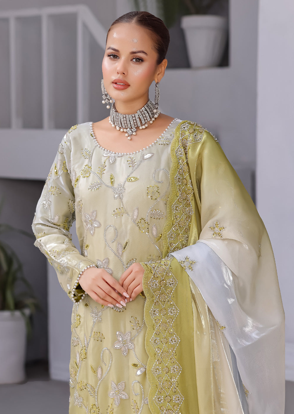 ASBC04 Silk Cutdana Outfit - Memsaab Online