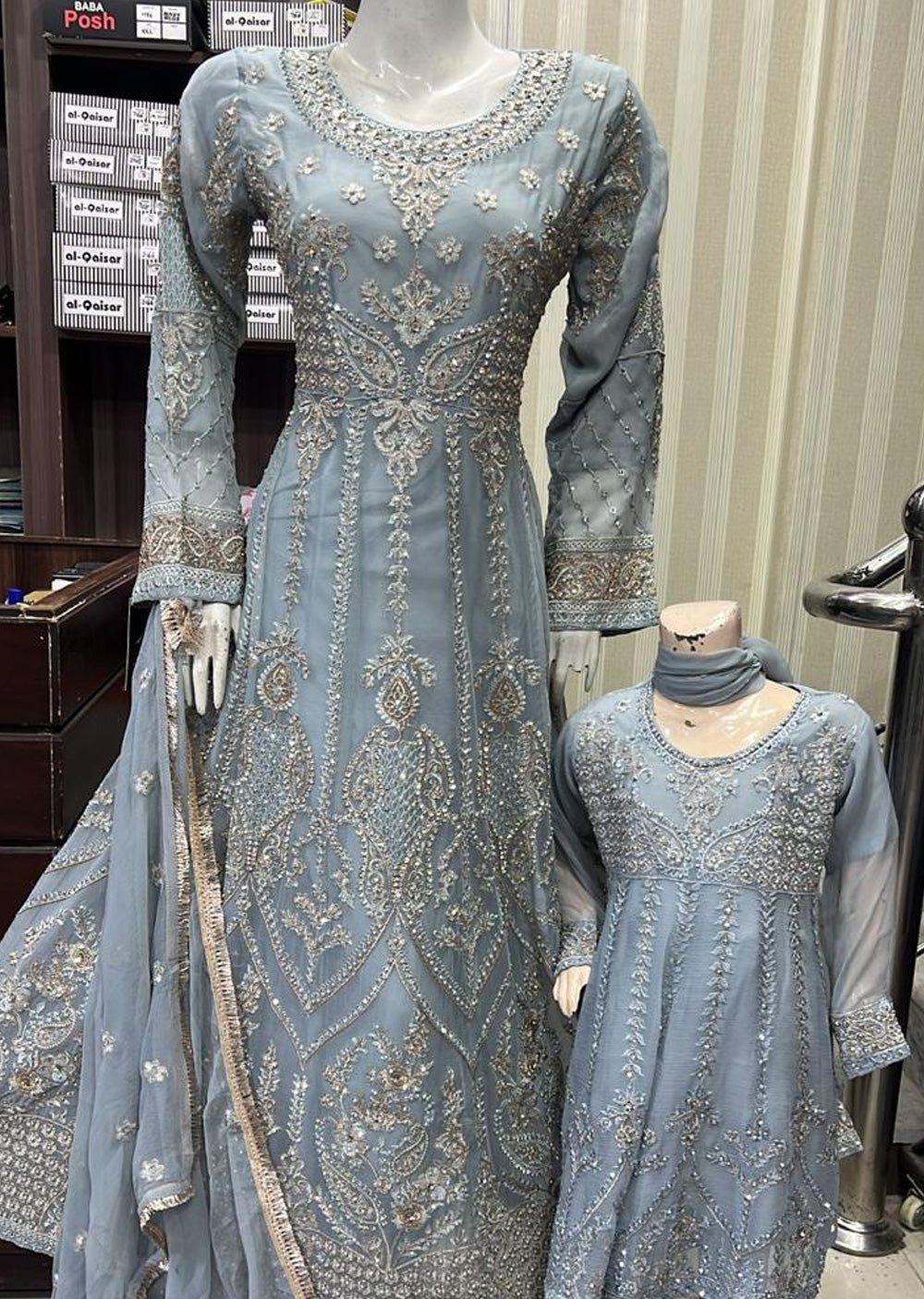 Shaz1835 - Readymade - Chiffon - Mummy n Me Outfit - Memsaab Online