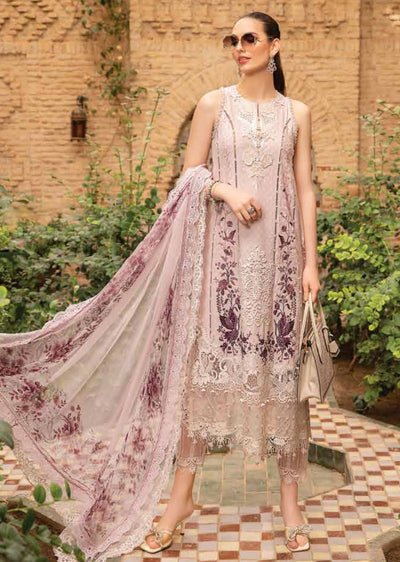 MSB-2414-A - Unstitched - Maria B Lawn Collection 2024 - Memsaab Online