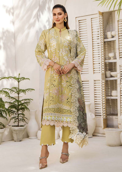 EA-EE-5514 - Unstitched - Eshaisha Eid Edit Lawn Collection 2024 - Memsaab Online