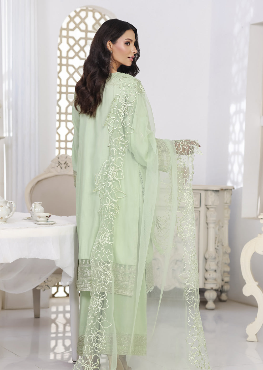 ATR-1167- Readymade Sehrish B Lux Cotton - Memsaab Online