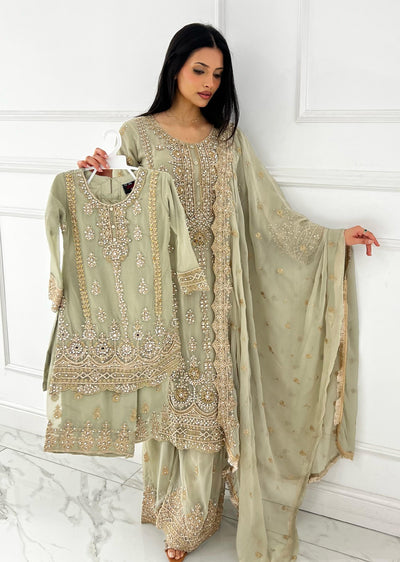 Shaz1801 - Readymade - Chiffon - Mummy n Me Outfit - Memsaab Online