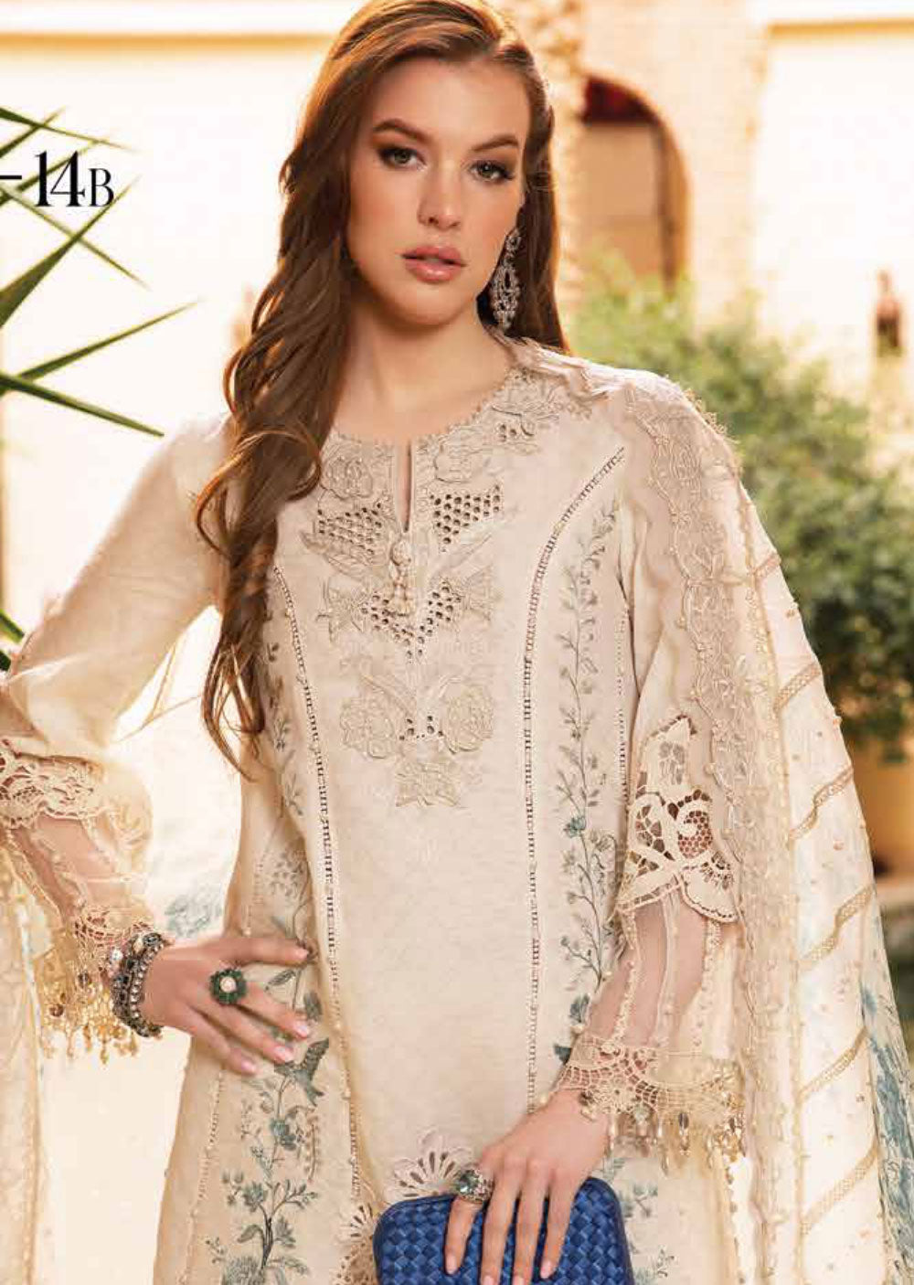 MSB-2414-B - Unstitched - Maria B Lawn Collection 2024 - Memsaab Online