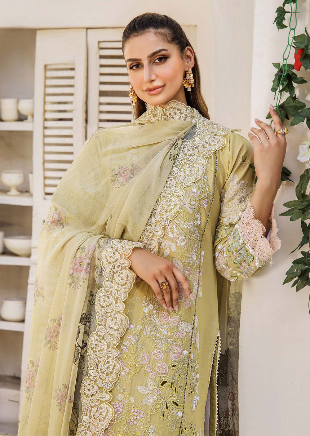 EA-EE-5514 - Unstitched - Eshaisha Eid Edit Lawn Collection 2024 - Memsaab Online