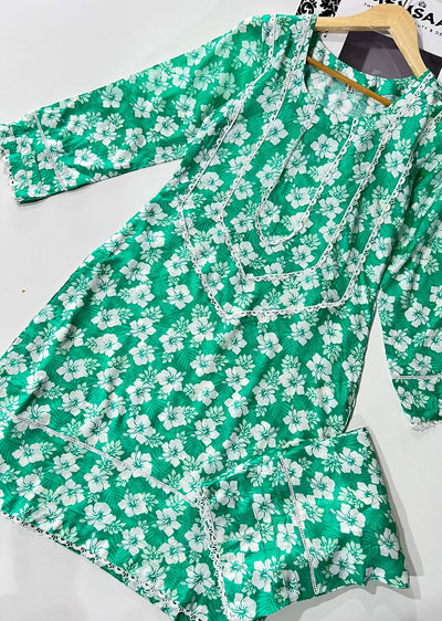 RGZ1504 Readymade Floral Printed Lawn Suit - Memsaab Online