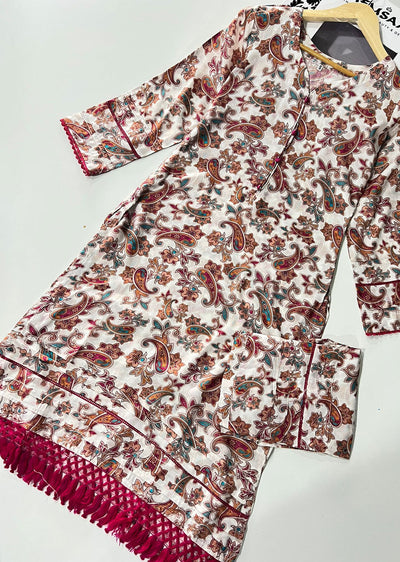 RGZ1509 Readymade Floral Printed Lawn Suit - Memsaab Online