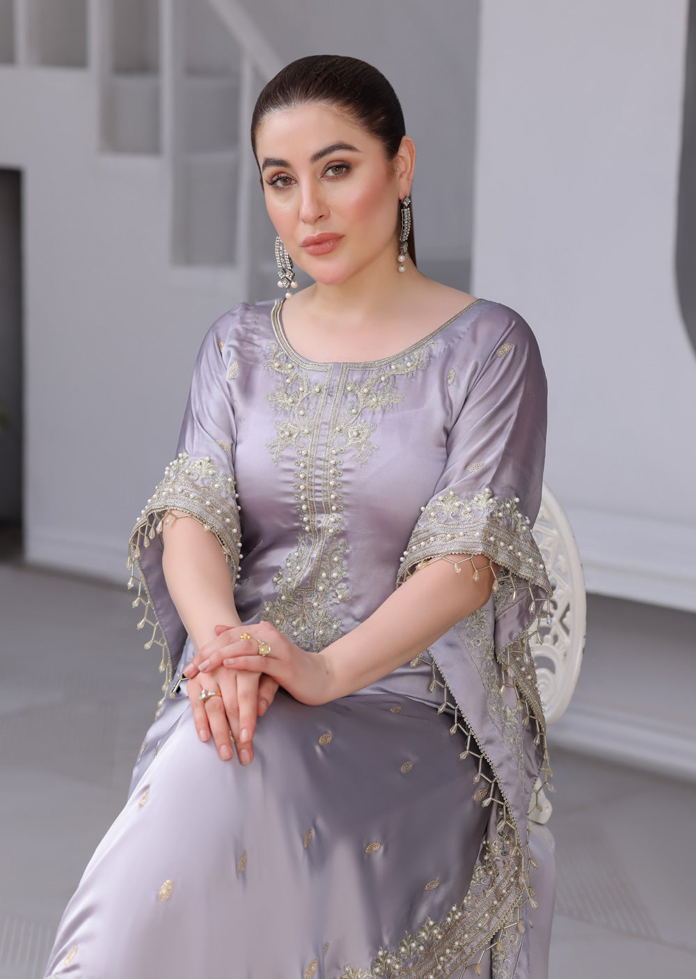 MSRW-01 Shalimi Fancy Jacket Kaftan - Memsaab Online