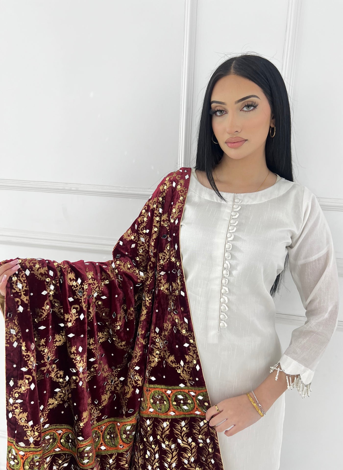 RBY-133- New Luxury Velvet Shawl 2025