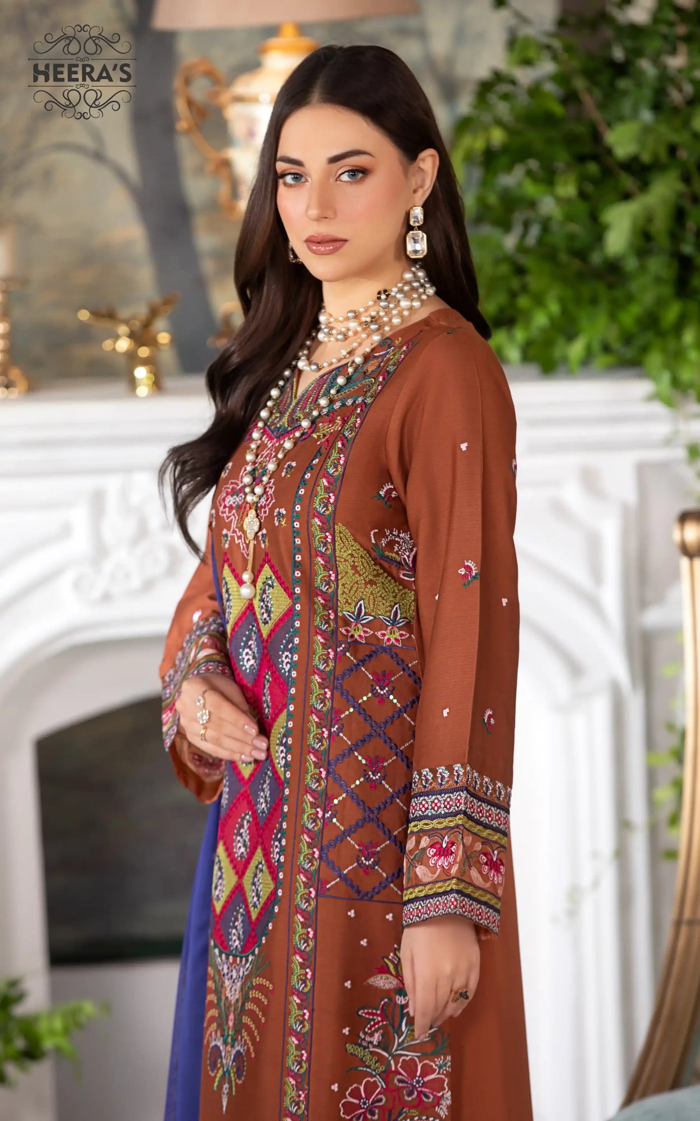HSS-334- Readymade Heeras Suit - Memsaab Online