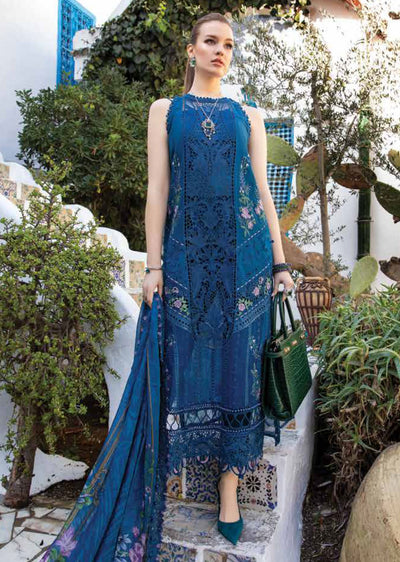 MSB-2415-A - Unstitched - Maria B Lawn Collection 2024 - Memsaab Online