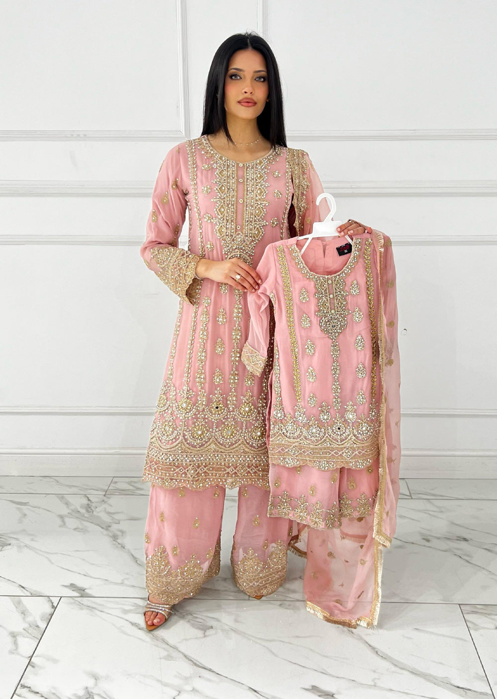Shaz1801 - Readymade - Chiffon - Mummy n Me Outfit - Memsaab Online