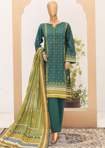 BNS-115 Bin Saeed Printed Cotton Lawn Suits 2024 - Memsaab Online