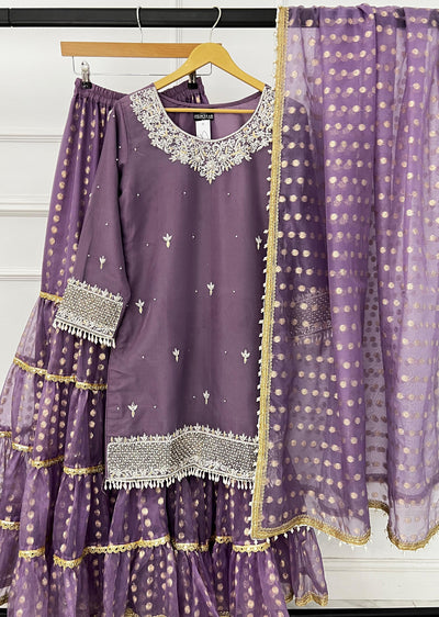 SRB1317 B - Falsa - Lilac- Sehrish.B Designer - Memsaab Online