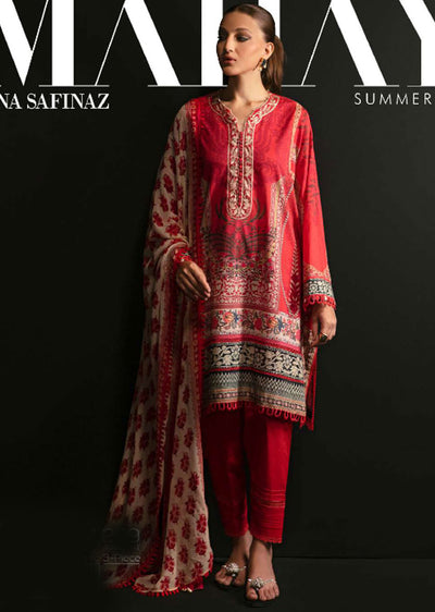 MZN-15-A - Unstitched - Mahay Summer Collection by Sana Safinaz 2023 - Memsaab Online