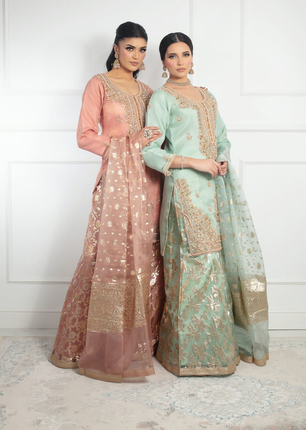 SRB9915 - Anchal Dusky Pink Sehrish.B Designer - Memsaab Online