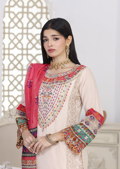 ATR-1157- Readymade Sehrish B Lux Cotton - Memsaab Online