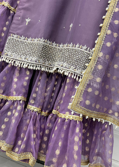 SRB1317 B - Falsa - Lilac- Sehrish.B Designer - Memsaab Online