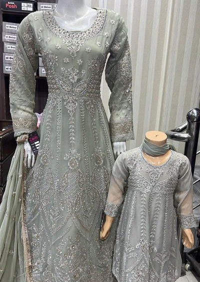 Shaz1835 - Readymade - Chiffon - Mummy n Me Outfit - Memsaab Online