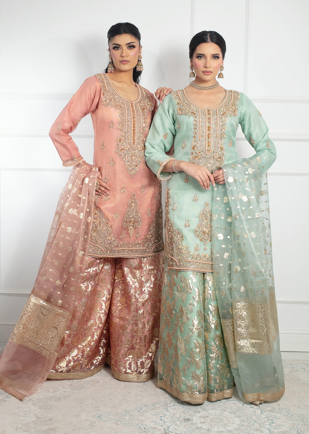 SRB9915 - Anchal Dusky Pink Sehrish.B Designer - Memsaab Online