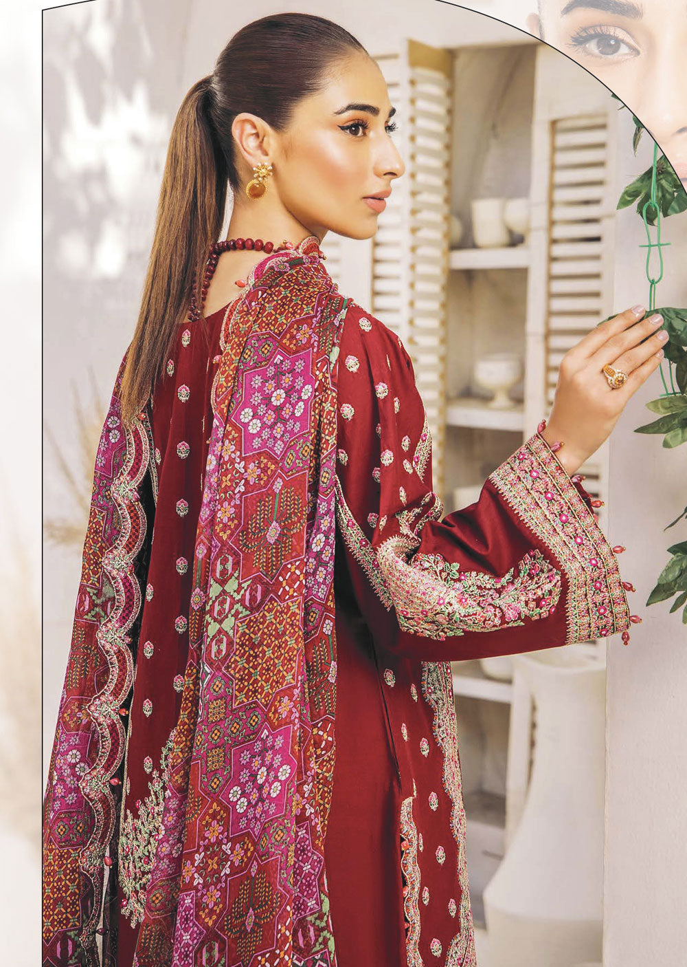 EA-EE-5515 - Unstitched - Eshaisha Eid Edit Lawn Collection 2024 - Memsaab Online