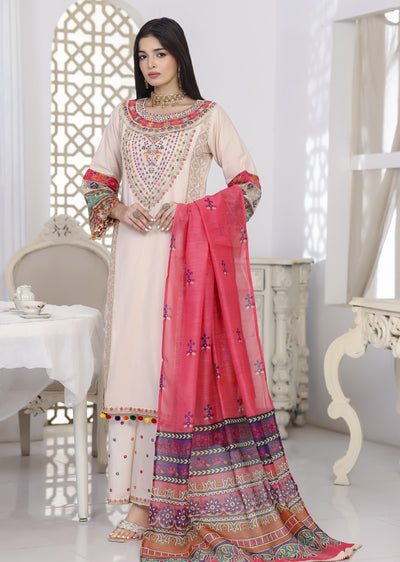 ATR-1157- Readymade Sehrish B Lux Cotton - Memsaab Online