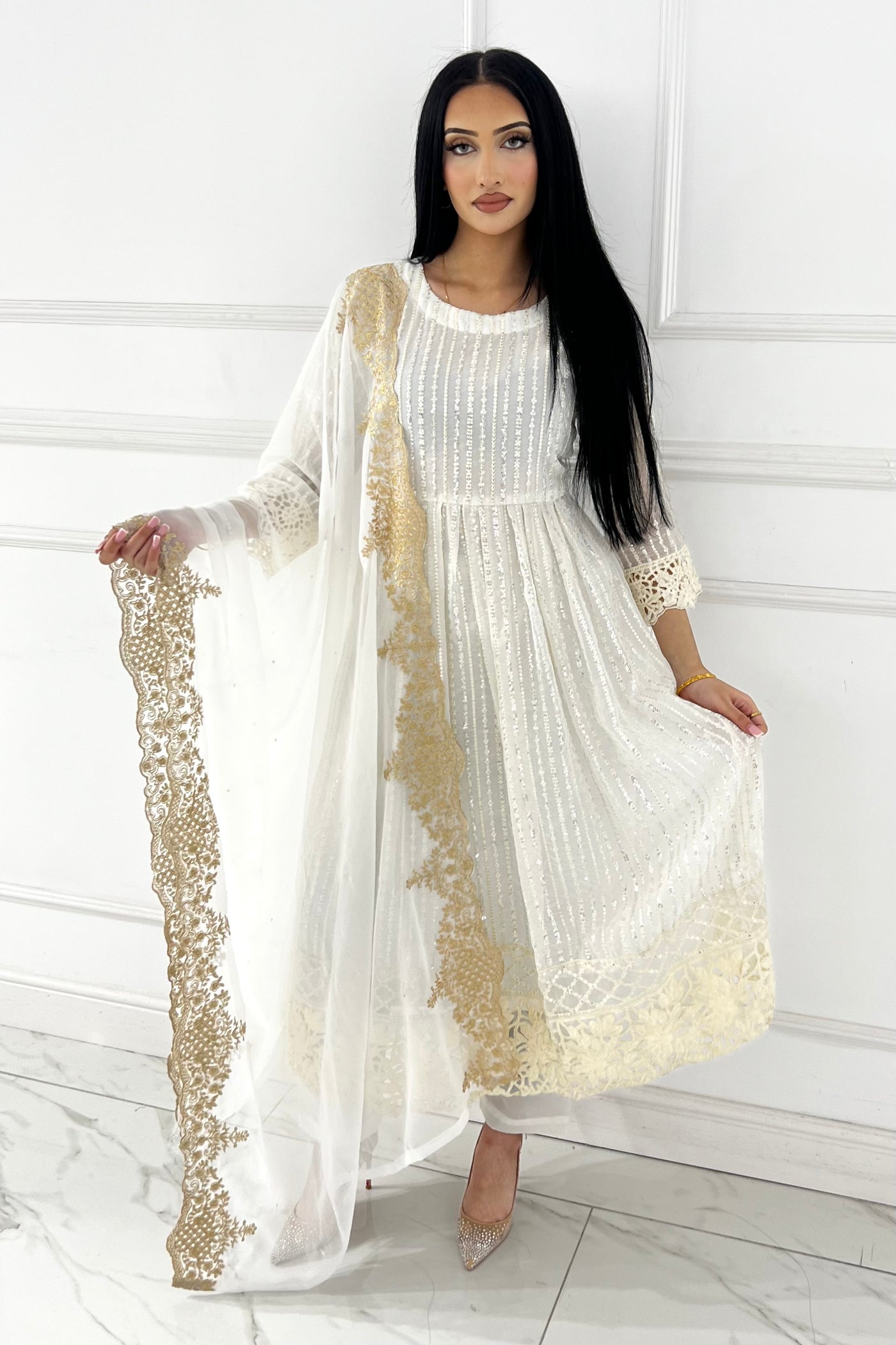 HK-318 - Readymade Chiffon Outfit DEAL OF THE WEEK - Memsaab Online