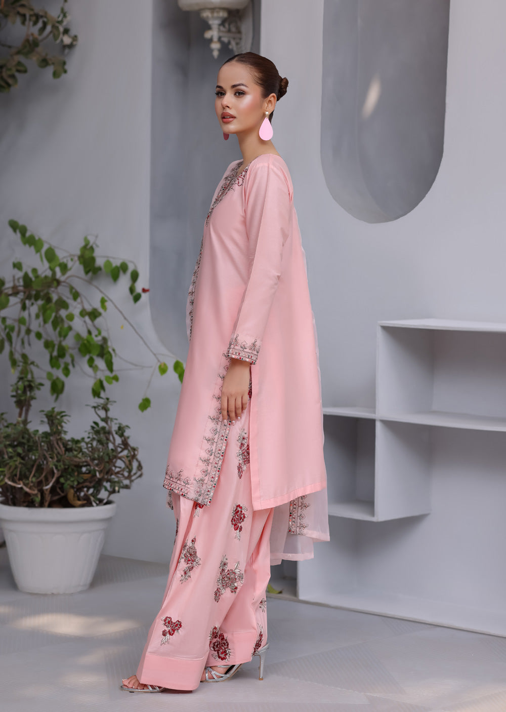 HK326 - Readymade Cotton Outfit 2025 - Memsaab Online