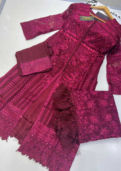 PS1664 Readymade Chiffon Suit - Memsaab Online
